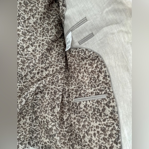 Bar lll Slim Fit Linen Suit Jacket Size 36S  -Tan- - Picture 6 of 7